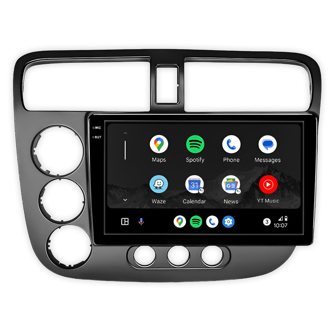 Honda Civic (2006-2012) Unidad principal inalámbrica Android 13 de 9" para Apple CarPlay/Android Auto