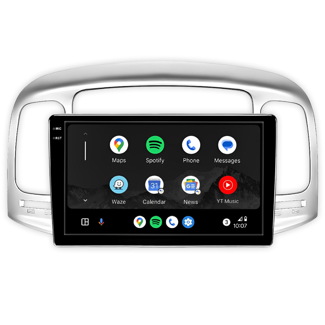 Hyundai Accent (2012 - 2018) Autoestéreo Android 9" Inalámbrico con CarPlay y Android Auto