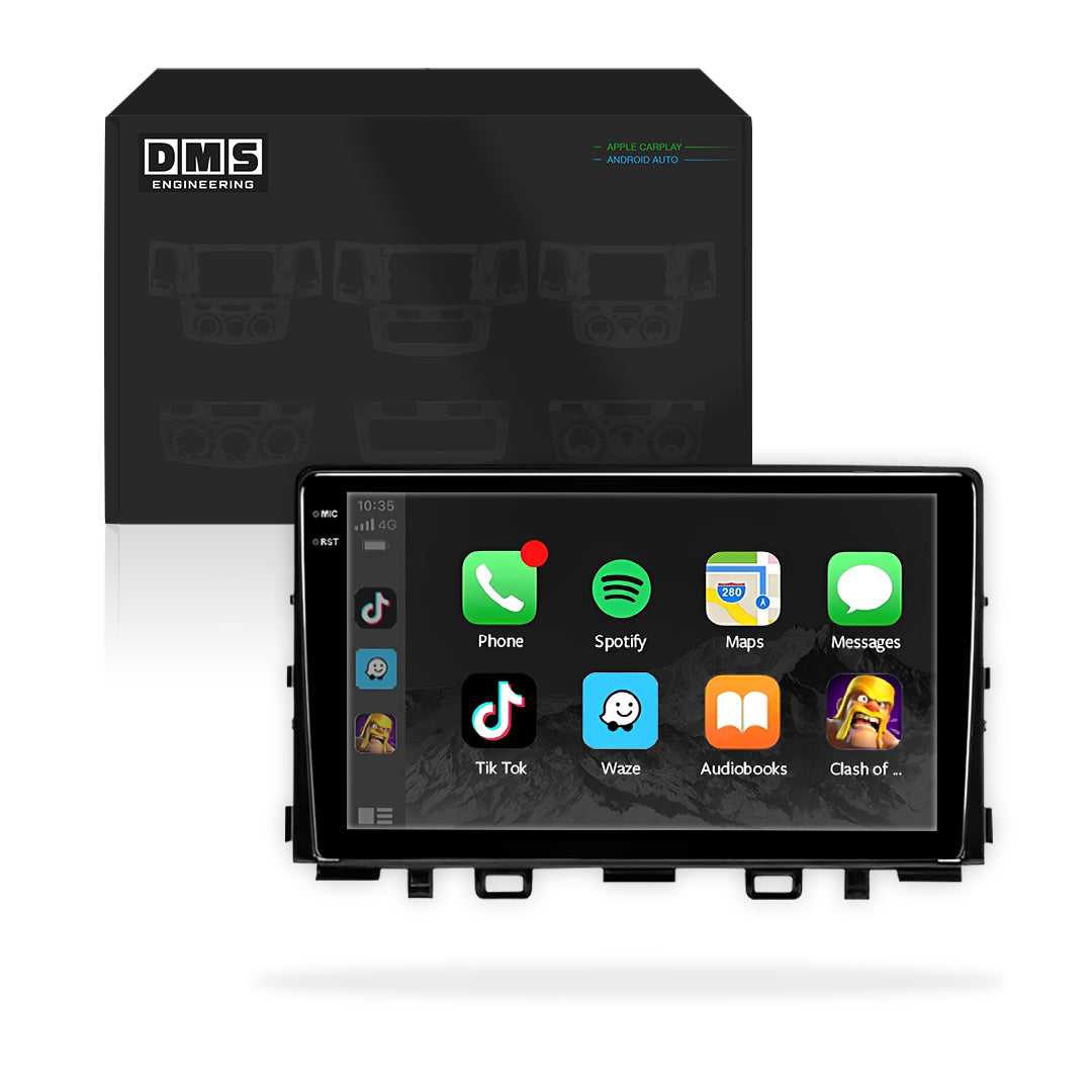 Kia Rio Sedán (2015-2018) Unidad principal inalámbrica Android 13 de 9" para Apple CarPlay/Android Auto