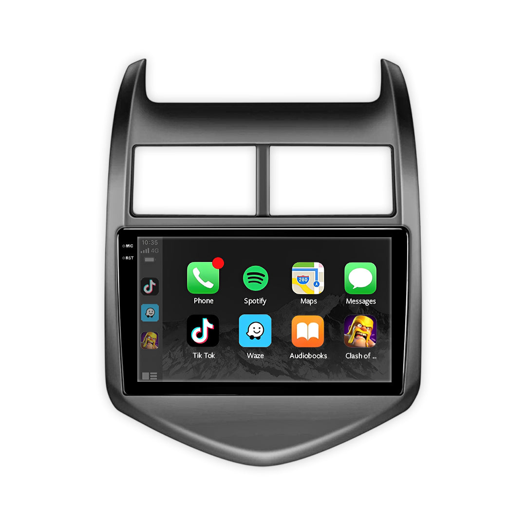 Chevrolet Sonic (2012 - 2017) Autoestéreo Android 9" Inalámbrico con CarPlay y Android Auto