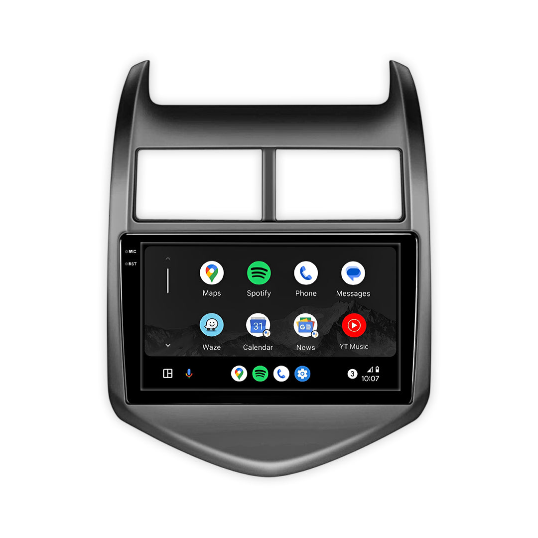 Chevrolet Sonic (2012 - 2017) Autoestéreo Android 9" Inalámbrico con CarPlay y Android Auto