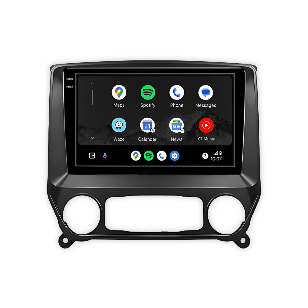 Chevrolet Silverado 1500 (2014-2019) Unidad principal inalámbrica Android 13 de 9" para Apple CarPlay/Android Auto