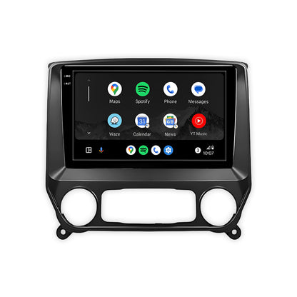 Chevrolet Silverado 1500 (2014-2019) Unidad principal inalámbrica Android 13 de 9" para Apple CarPlay/Android Auto