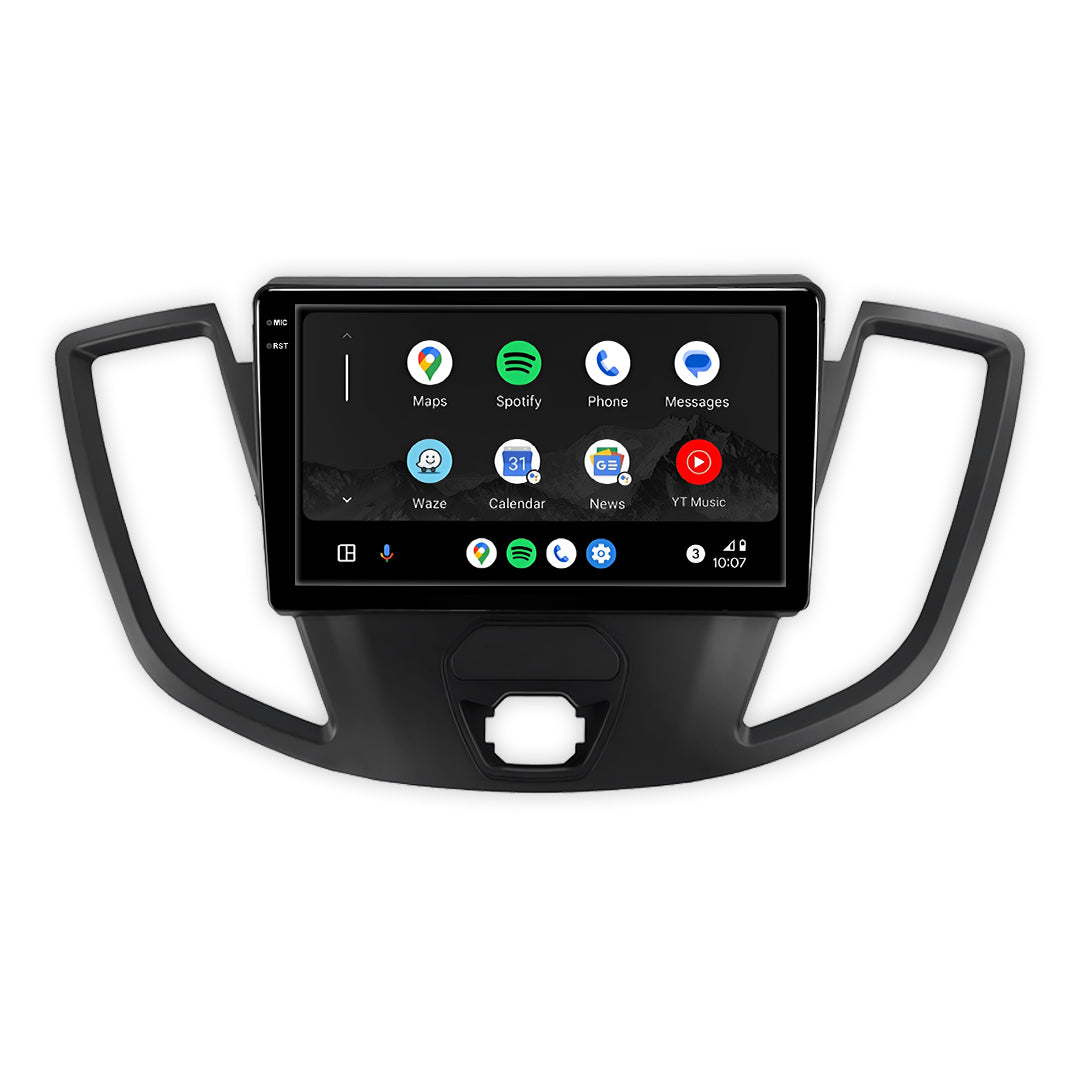 Ford Transit (2013 - 2026) Autoestéreo Android 9" Inalámbrico con CarPlay y Android Auto