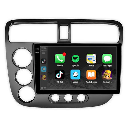 Honda Civic (2006-2012) Unidad principal inalámbrica Android 13 de 9" para Apple CarPlay/Android Auto