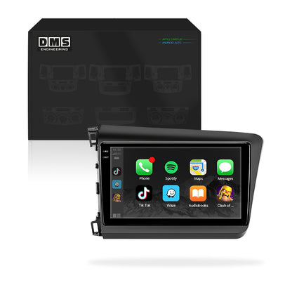 Honda Civic (2012-2016) Unidad principal inalámbrica Android 13 de 9" para Apple CarPlay/Android Auto
