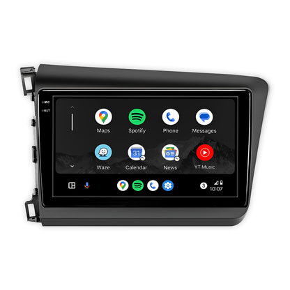 Honda Civic (2012-2016) Unidad principal inalámbrica Android 13 de 9" para Apple CarPlay/Android Auto