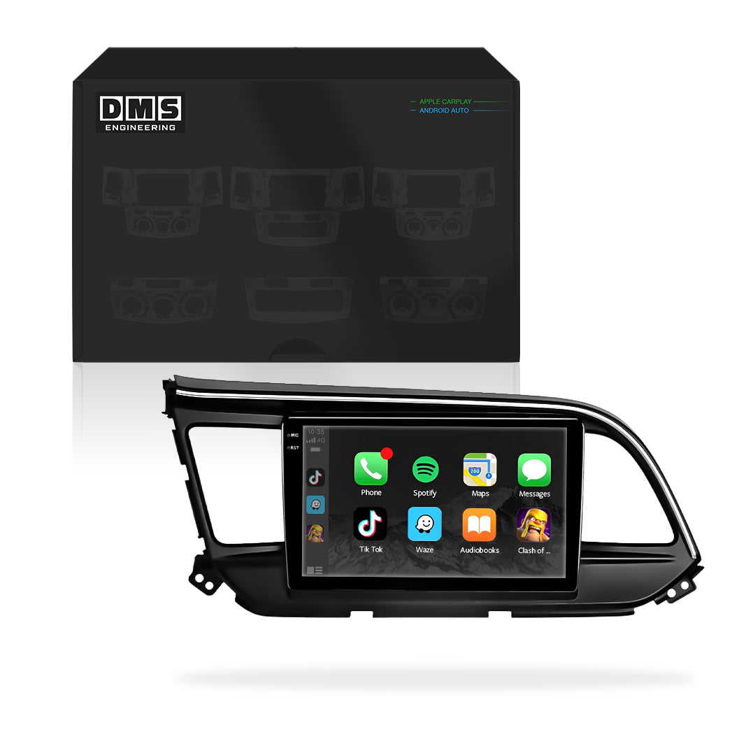 Hyundai Elantra (2012-2017) Unidad principal inalámbrica Android 13 de 9" para Apple CarPlay/Android Auto