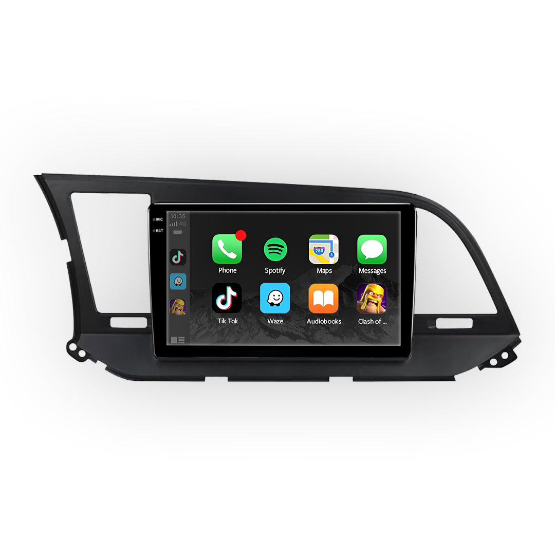 Hyundai Elantra (2017-2021) Unidad principal inalámbrica Android 13 de 9" para Apple CarPlay/Android Auto
