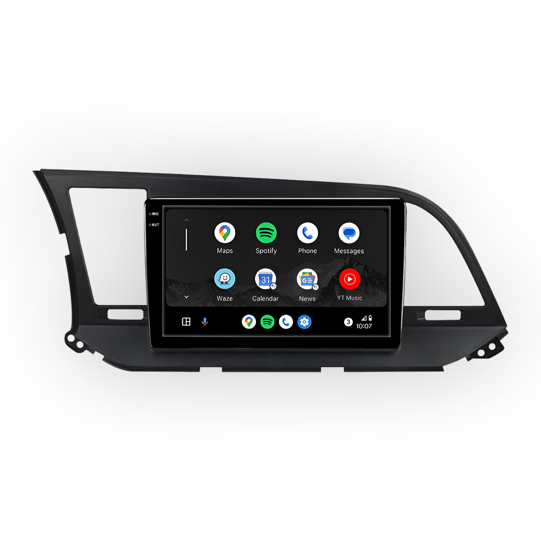 Hyundai Elantra (2017-2021) Unidad principal inalámbrica Android 13 de 9" para Apple CarPlay/Android Auto