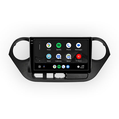 Hyundai Grand i10 Sedan (2018 - 2026) Autoestéreo Android 9" Inalámbrico con CarPlay y Android Auto