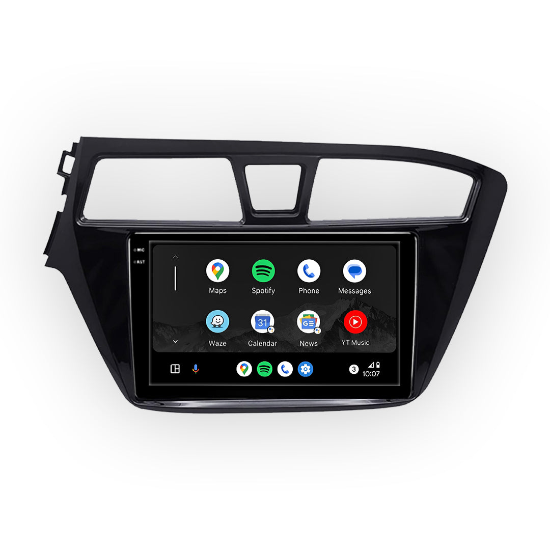Hyundai i20 (2015 - 2020) Autoestéreo Android 9" Inalámbrico con CarPlay y Android Auto