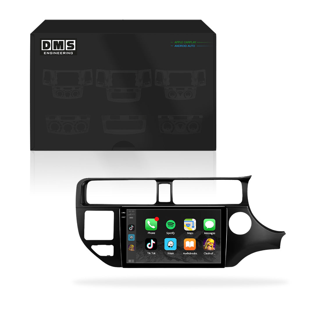 Kia Rio Sedán (2024-2026) Unidad principal inalámbrica Android 13 de 9" para Apple CarPlay/Android Auto