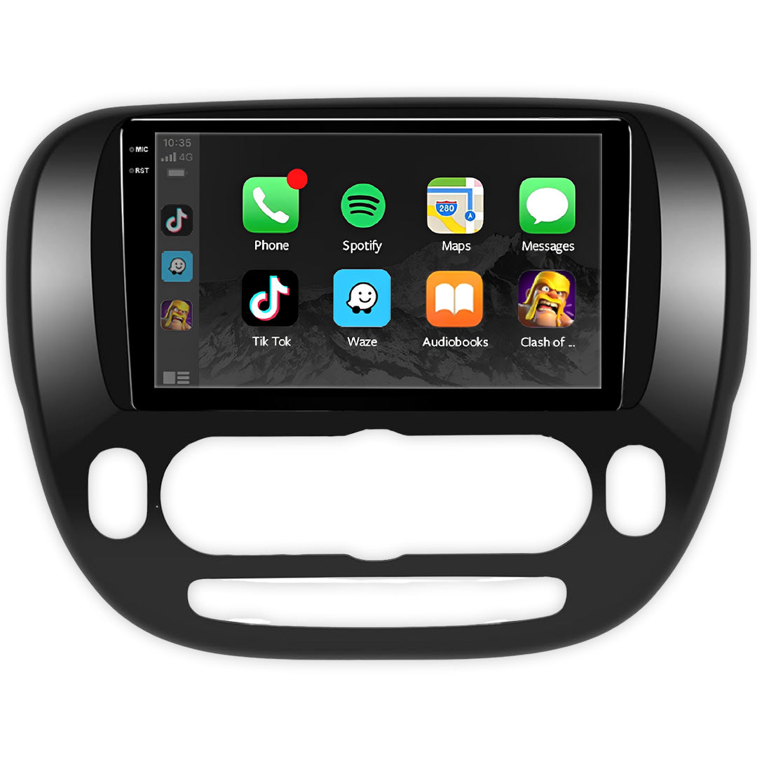 Kia Soul (2014 - 2020) Autoestéreo Android 9" Inalámbrico con CarPlay y Android Auto
