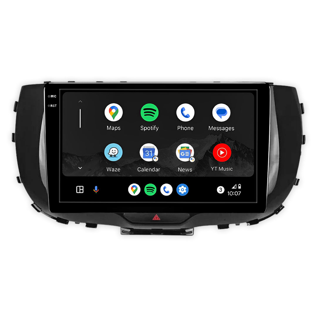 Kia Soul (2020-2023) Unidad principal inalámbrica Android 13 de 9" para Apple CarPlay/Android Auto