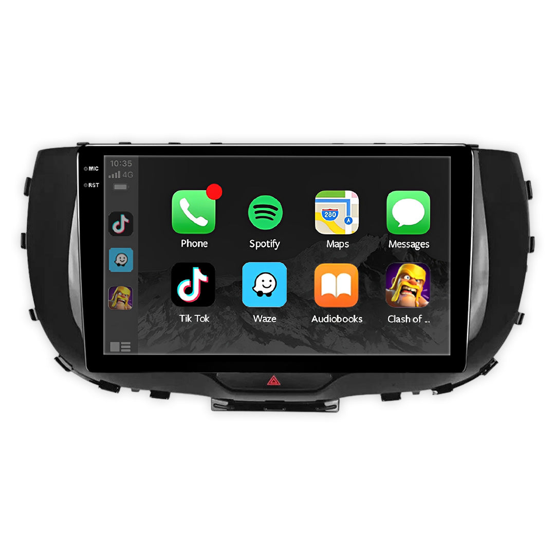 Kia Soul (2023-2026) Unidad principal inalámbrica Android 13 de 9" para Apple CarPlay/Android Auto