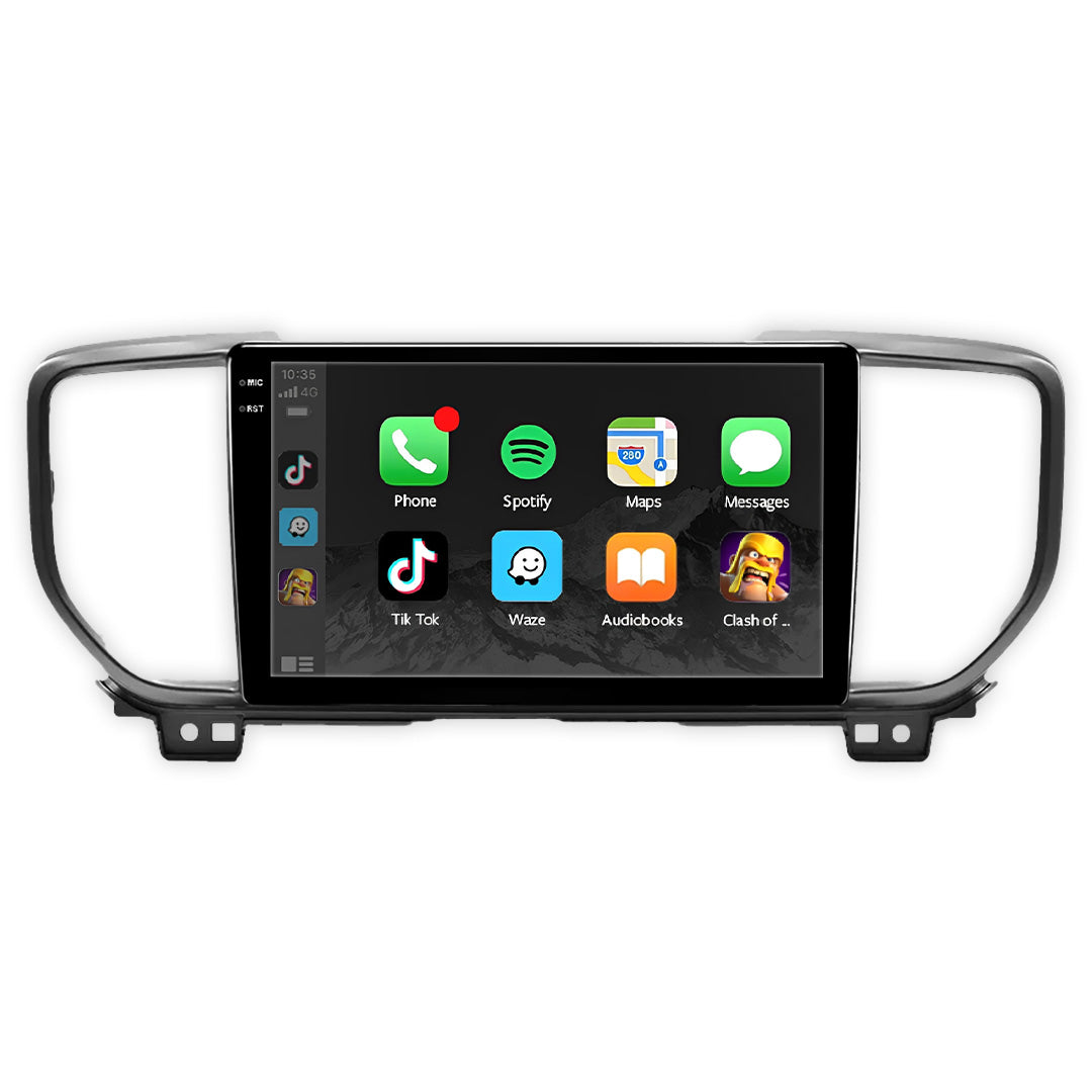 Kia Sportage (2019-2023) Unidad principal inalámbrica Android 13 de 9" para Apple CarPlay/Android Auto