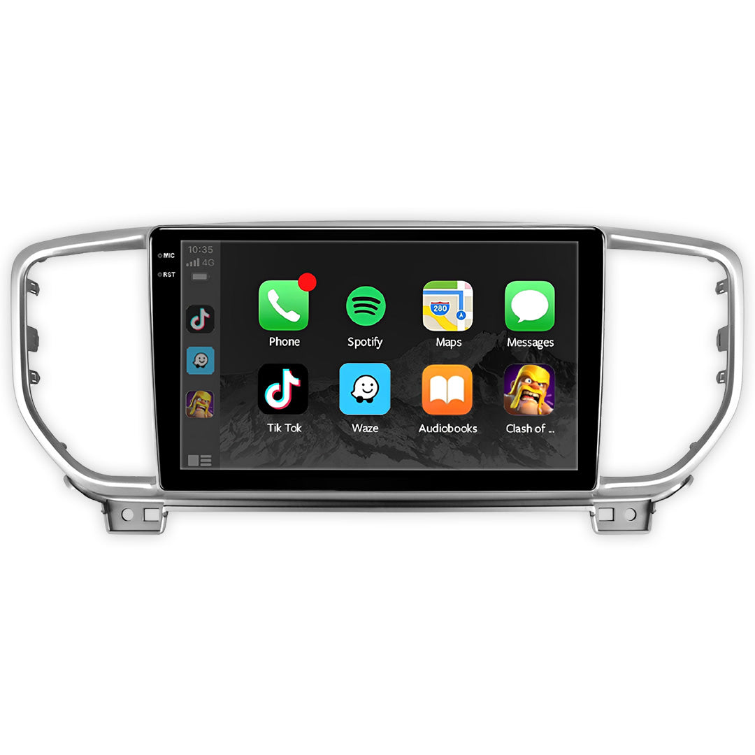 Kia Sportage (2023-2026) Unidad principal inalámbrica Android 13 de 9" para Apple CarPlay/Android Auto