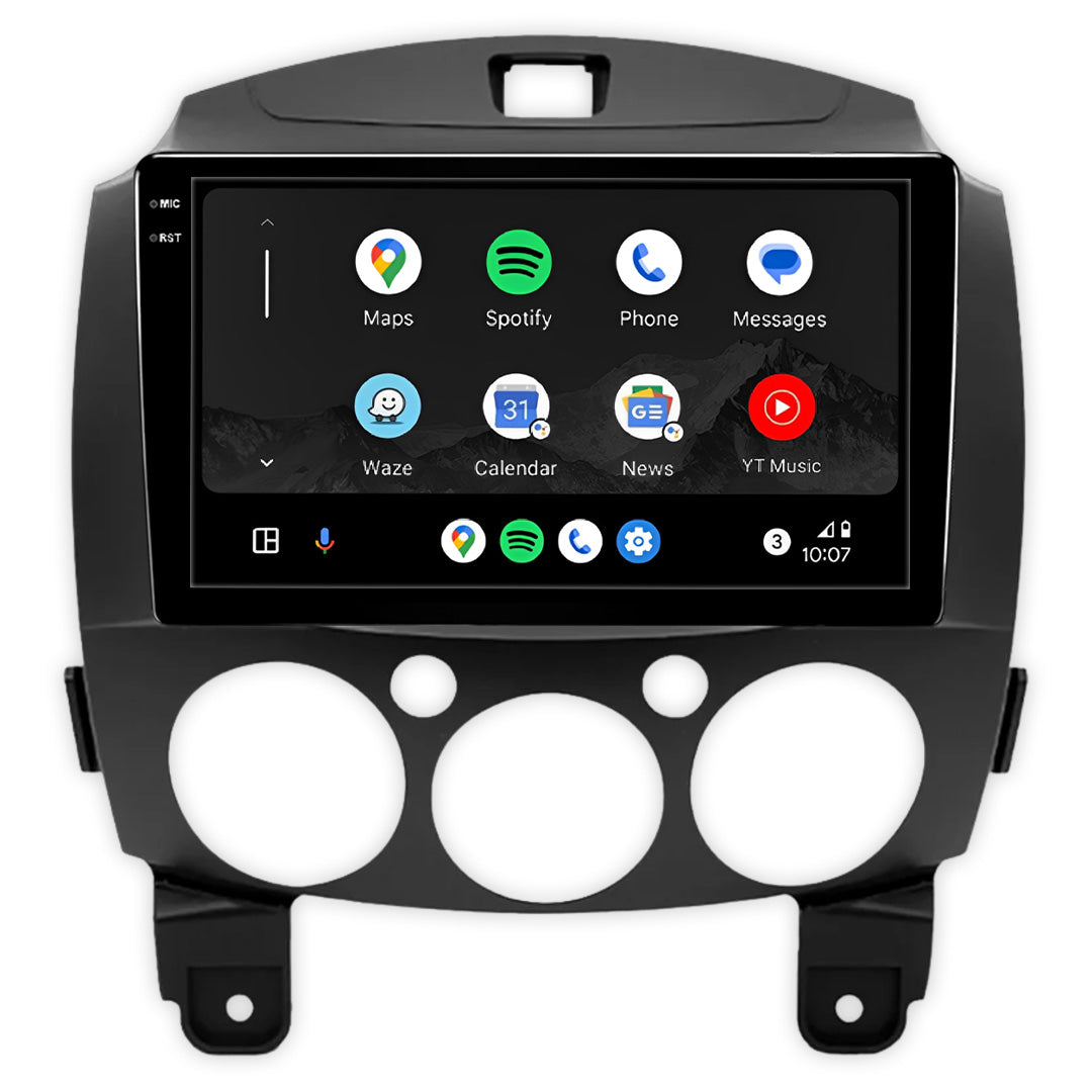 Mazda 2 (2023-2026) Unidad principal inalámbrica Android 13 de 9" para Apple CarPlay/Android Auto