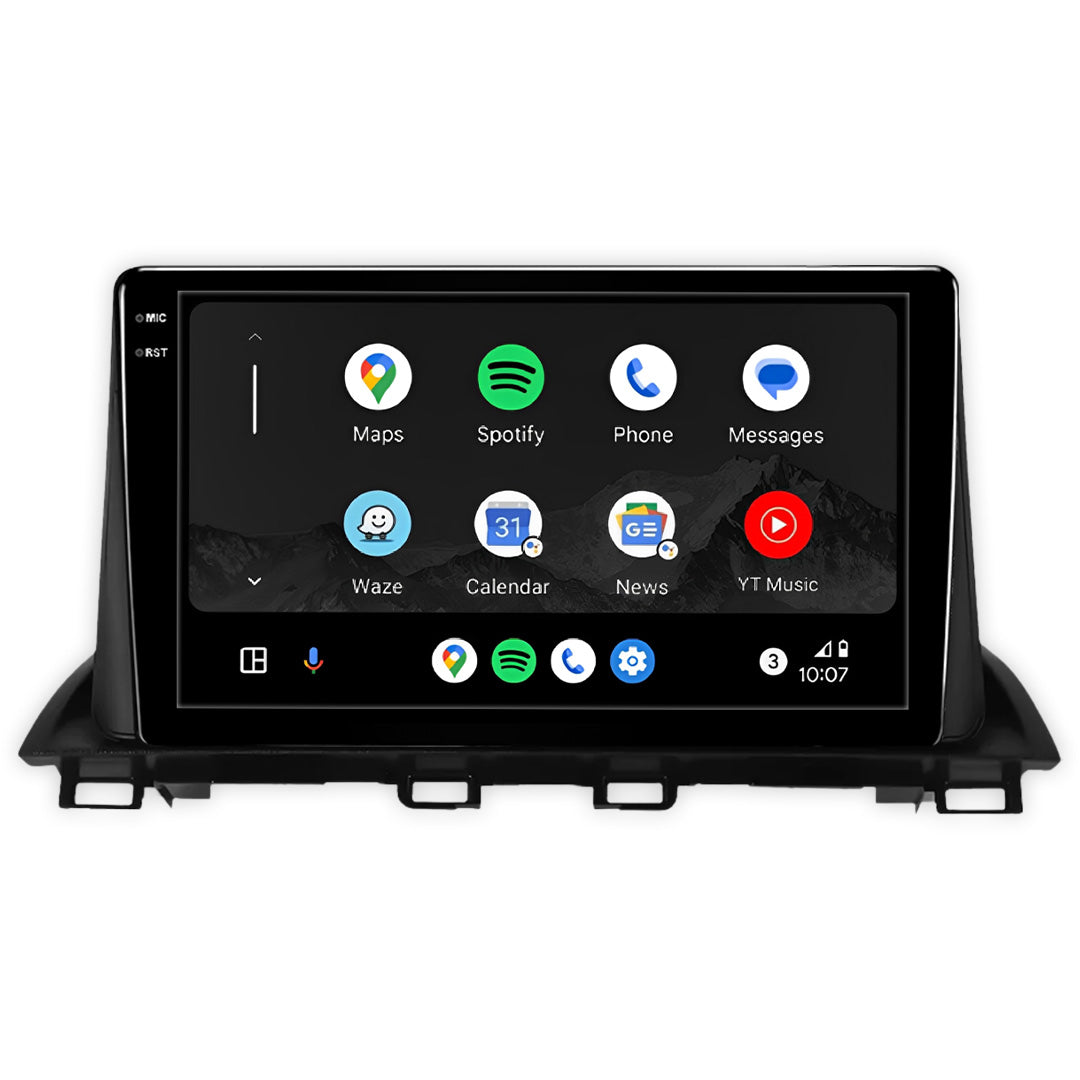 Mazda 3 (2014 - 2019) Autoestéreo Android 9" Inalámbrico con CarPlay y Android Auto
