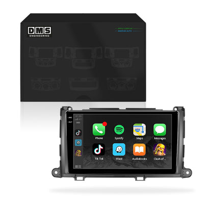 Toyota Sienna (2011-2018) Unidad principal inalámbrica Android 13 de 9" para Apple CarPlay/Android Auto