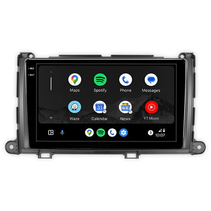 Toyota Sienna (2011-2018) Unidad principal inalámbrica Android 13 de 9" para Apple CarPlay/Android Auto