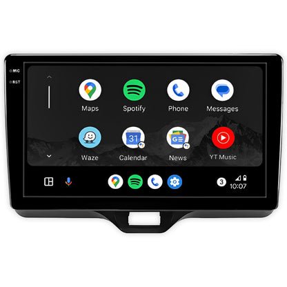 Toyota Yaris Sedan (2018 - 2023) Autoestéreo Android 9" Inalámbrico con CarPlay y Android Auto
