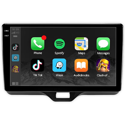 Toyota Yaris (2023-2026) Unidad principal inalámbrica Android 13 de 9" para Apple CarPlay/Android Auto