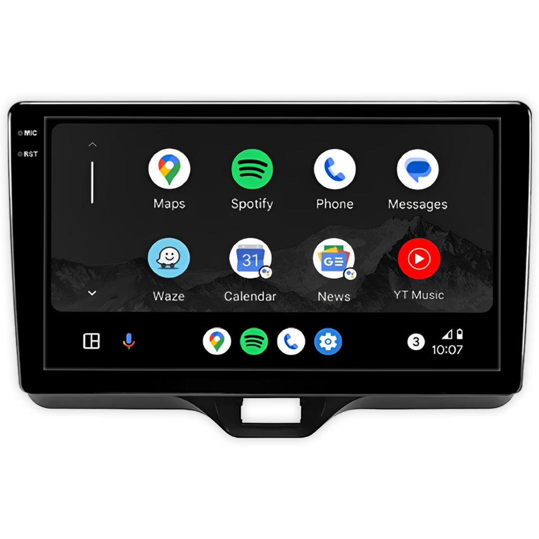 Toyota Yaris (2023-2026) Unidad principal inalámbrica Android 13 de 9" para Apple CarPlay/Android Auto