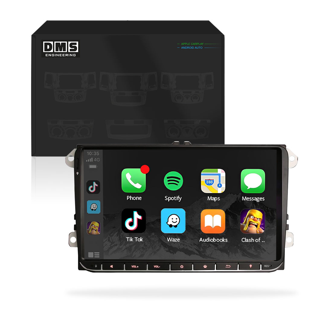 Volkswagen Gol (2017-2023) Unidad principal inalámbrica Android 13 de 9" para Apple CarPlay/Android Auto
