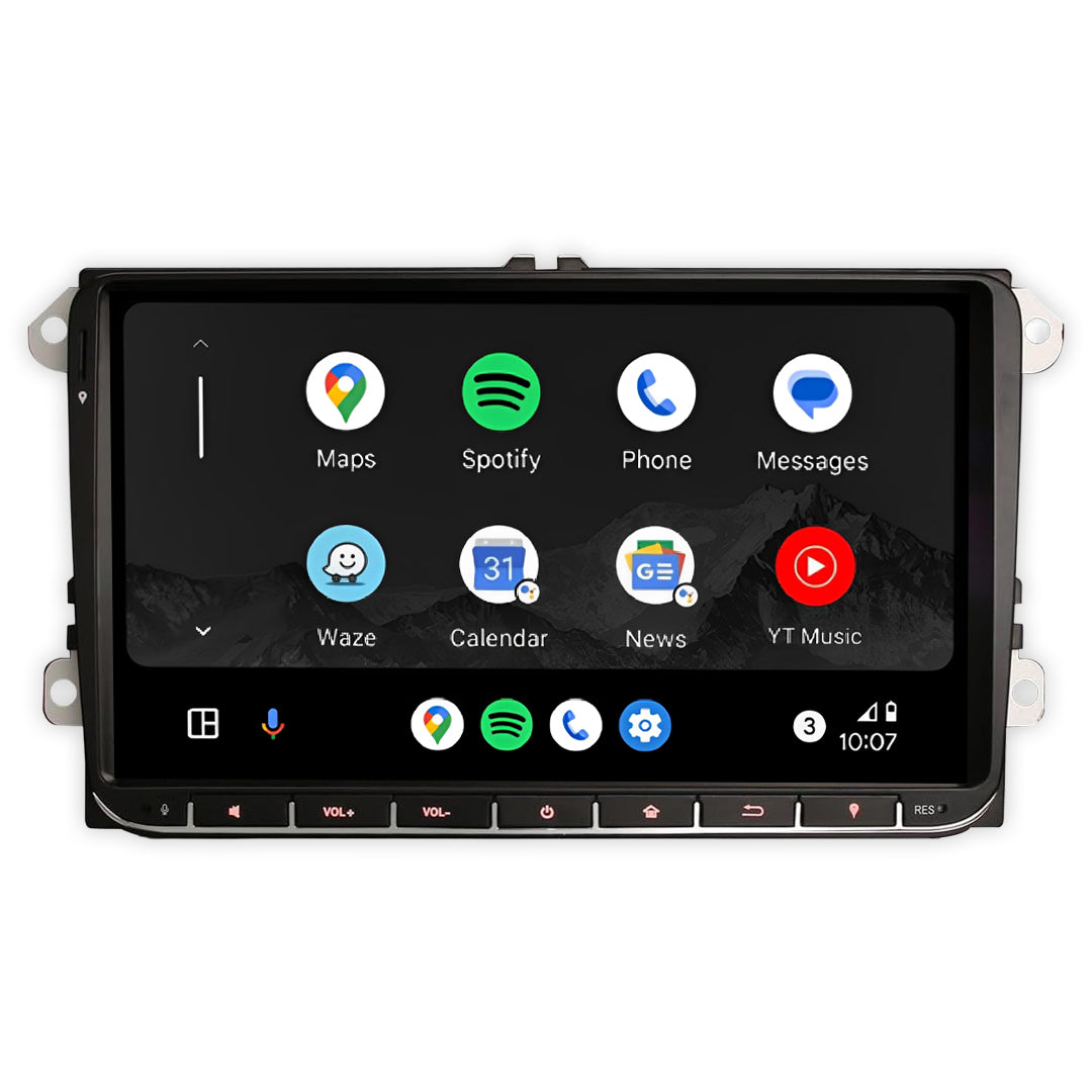 Volkswagen Gol (2017-2023) Unidad principal inalámbrica Android 13 de 9" para Apple CarPlay/Android Auto