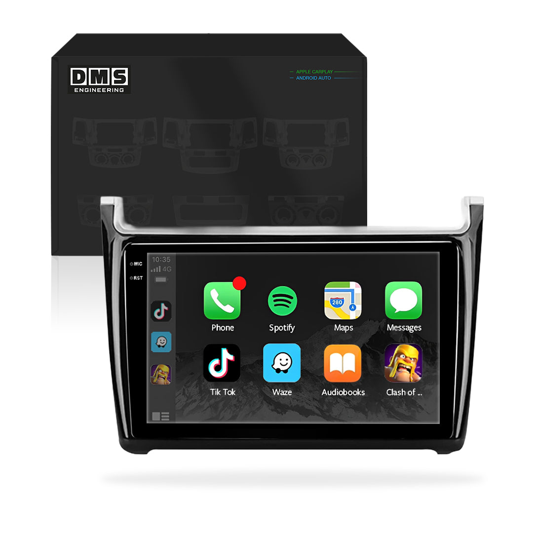 Volkswagen Polo (2018-2023) Unidad principal inalámbrica Android 13 de 9" para Apple CarPlay/Android Auto