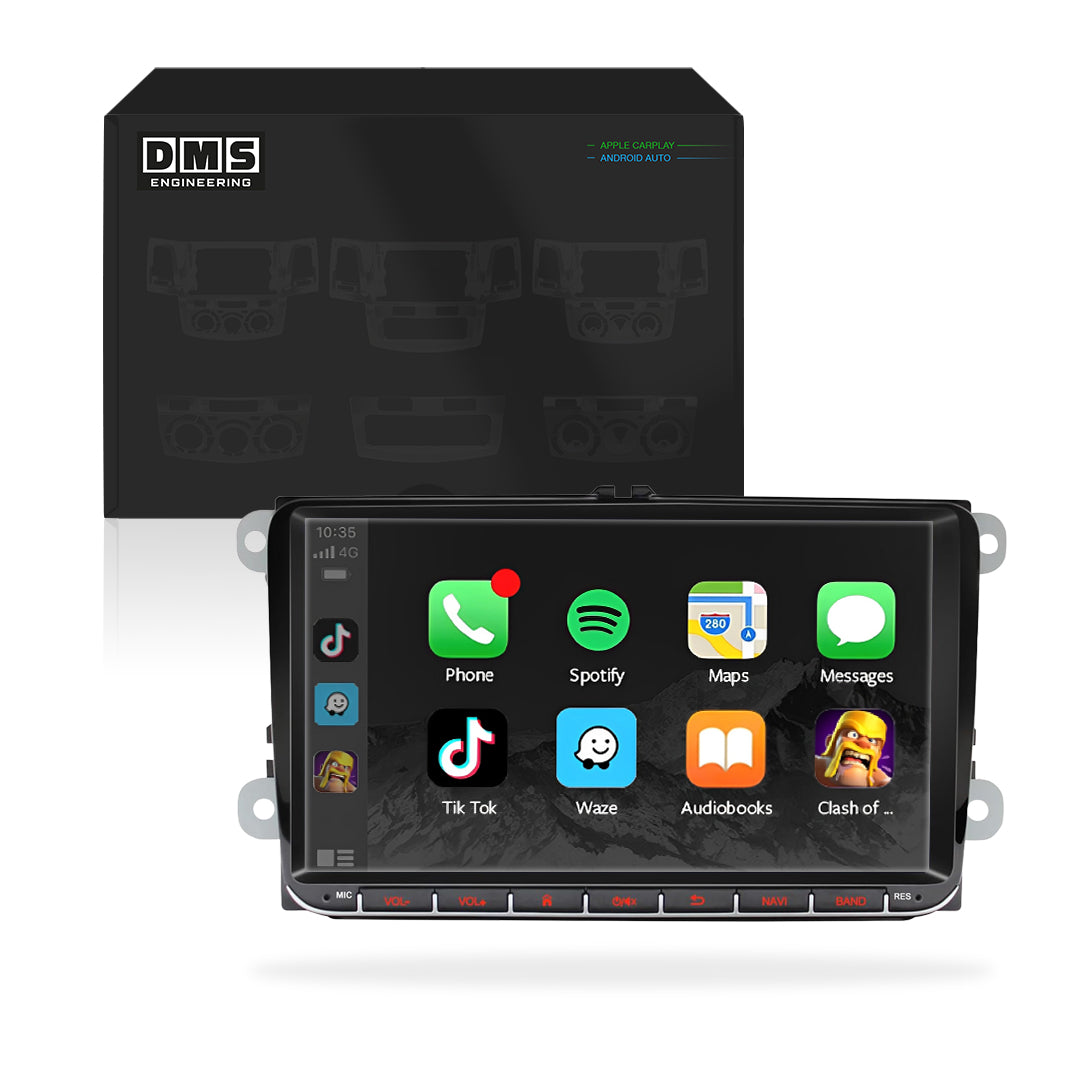 Volkswagen Taos (2021-2026) Unidad principal inalámbrica Android 13 de 9" para Apple CarPlay/Android Auto