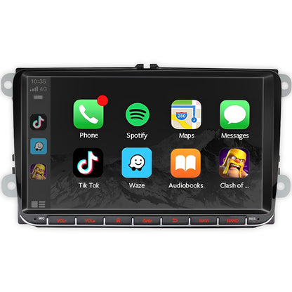 Volkswagen Taos (2021-2026) Unidad principal inalámbrica Android 13 de 9" para Apple CarPlay/Android Auto