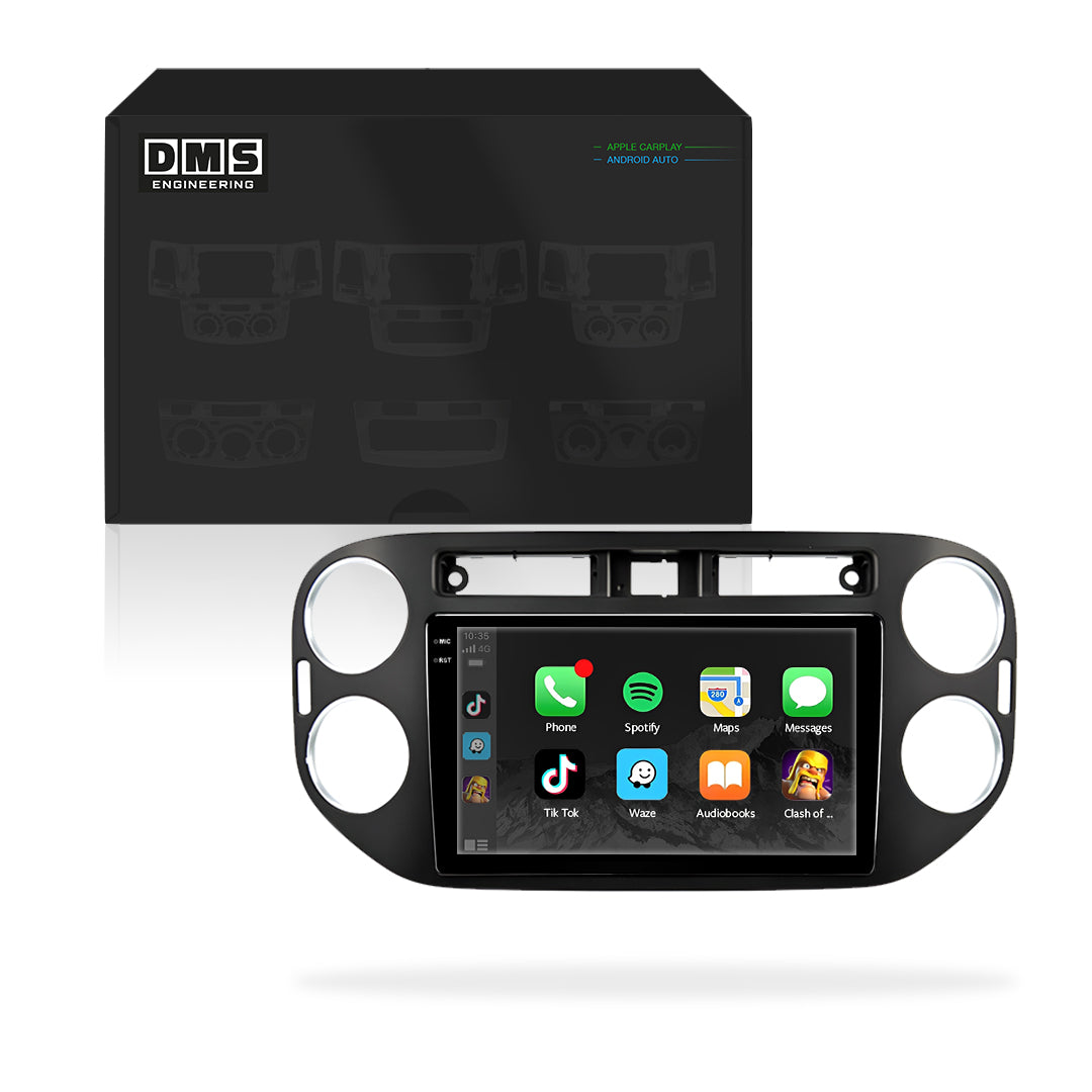 Volkswagen Tiguan (2009-2018) Unidad principal inalámbrica Android 13 de 9" para Apple CarPlay/Android Auto