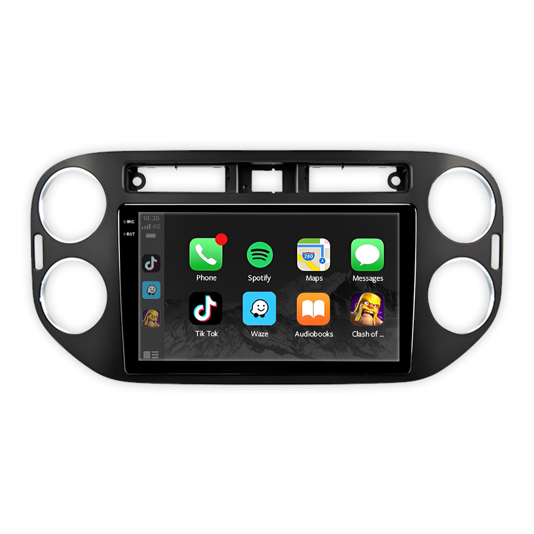 Volkswagen Tiguan (2009-2018) Unidad principal inalámbrica Android 13 de 9" para Apple CarPlay/Android Auto