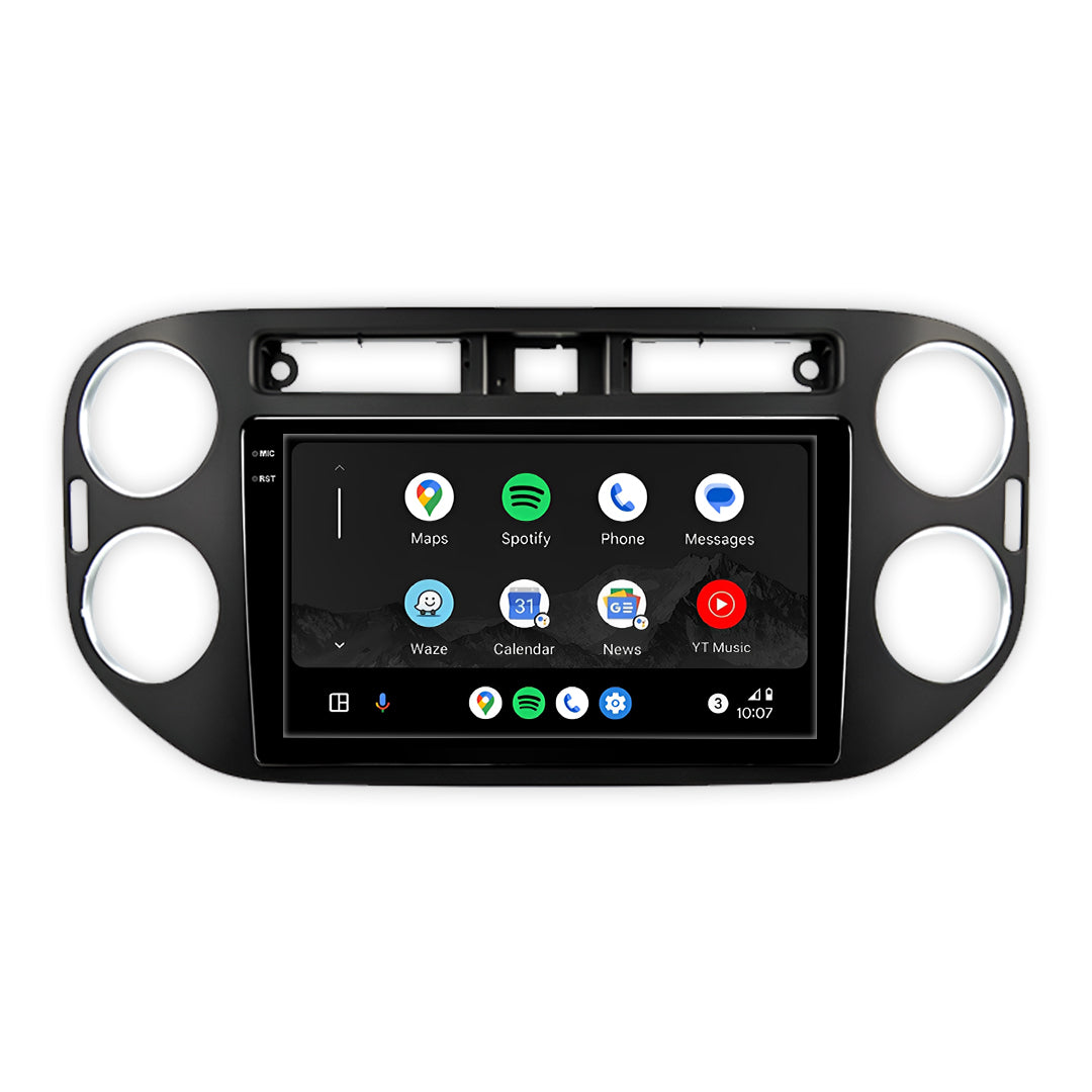 Volkswagen Tiguan (2009-2018) Unidad principal inalámbrica Android 13 de 9" para Apple CarPlay/Android Auto