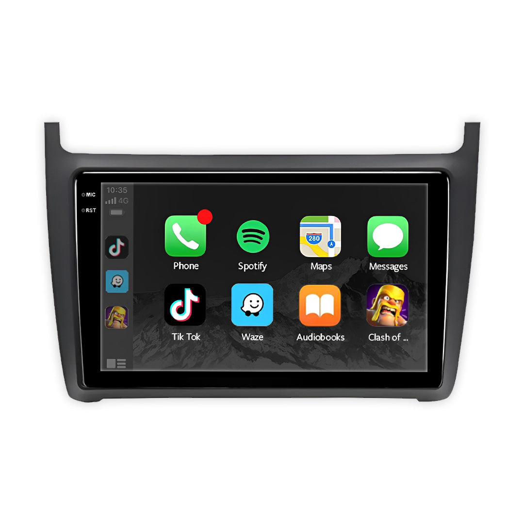 Volkswagen Vento (2022-2026) Unidad principal inalámbrica Android 13 de 9" para Apple CarPlay/Android Auto